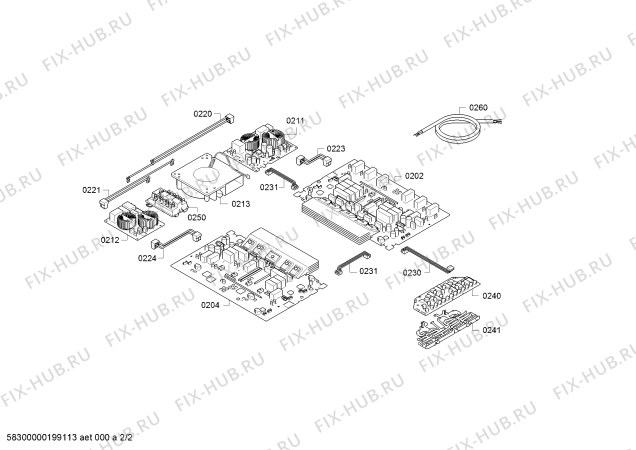 Схема №1 T58FD20X0 с изображением Стеклокерамика для духового шкафа Bosch 00716472