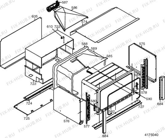 Схема №5 MG21RIX (F025542) с изображением Другое для плиты (духовки) Indesit C00082273
