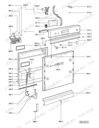 Схема №1 DW110W (F092263) с изображением Руководство для электропосудомоечной машины Indesit C00360983