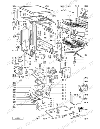Схема №2 GSF SYMPHONY DELAY с изображением Обшивка для посудомоечной машины Whirlpool 481245379984