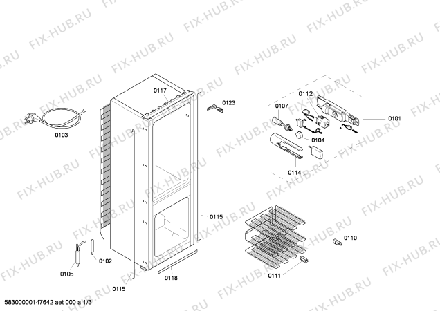 Схема №2 K8524X0 с изображением Емкость для заморозки для холодильника Bosch 00670091