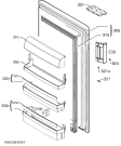Схема №1 RTB81421AX с изображением Дверца для холодильника Aeg 2064573187