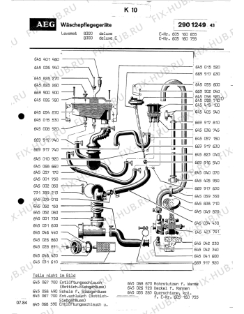 Взрыв-схема посудомоечной машины Aeg LAV8000 DELUXEE - Схема узла Section4