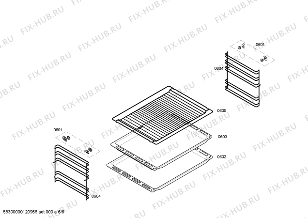 Схема №5 HEN300571 с изображением Ручка переключателя для плиты (духовки) Bosch 00609445