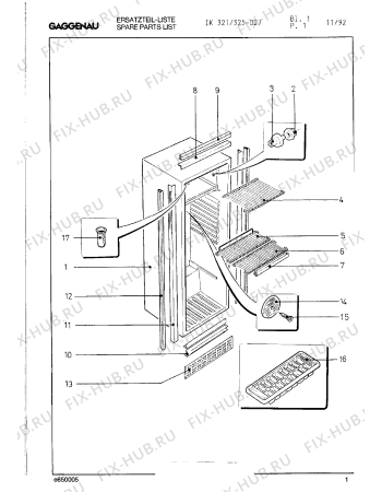 Схема №14 IK544023 с изображением Планка для холодильной камеры Bosch 00293556