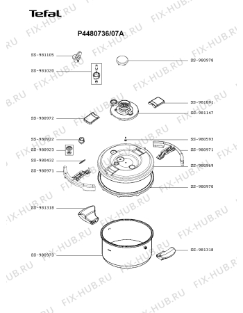 Схема №1 P4240761/07A с изображением Сотейника Tefal SS-980978