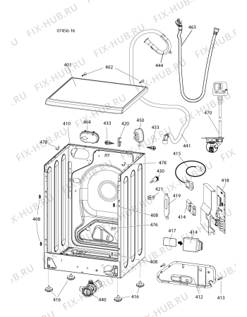 Схема №5 WML520PUKK (F065125) с изображением Декоративная панель для стиральной машины Indesit C00273318