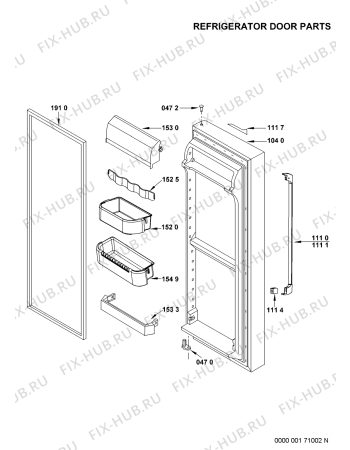 Схема №6 MSZ 801/HA 50373 с изображением Лампочка для холодильной камеры Whirlpool 481246228999