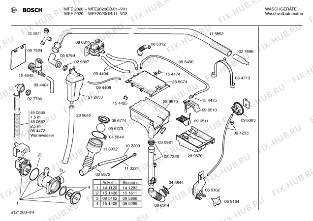 Схема №3 WFE2020EU WFE2020 с изображением Панель управления для стиралки Bosch 00297156