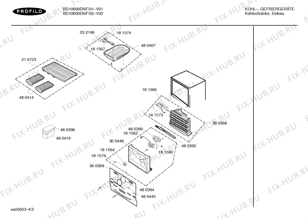 Схема №4 BD10600DNF с изображением Поднос для холодильной камеры Bosch 00216749