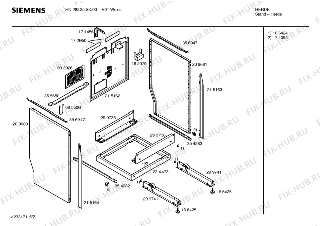 Схема №4 HN28225SK с изображением Инструкция по эксплуатации для духового шкафа Siemens 00524861