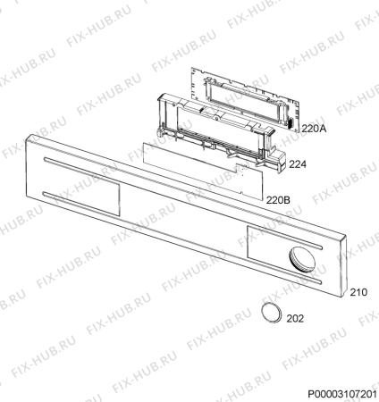 Схема №1 BS5731402M с изображением Микромодуль для духового шкафа Aeg 9825618152251