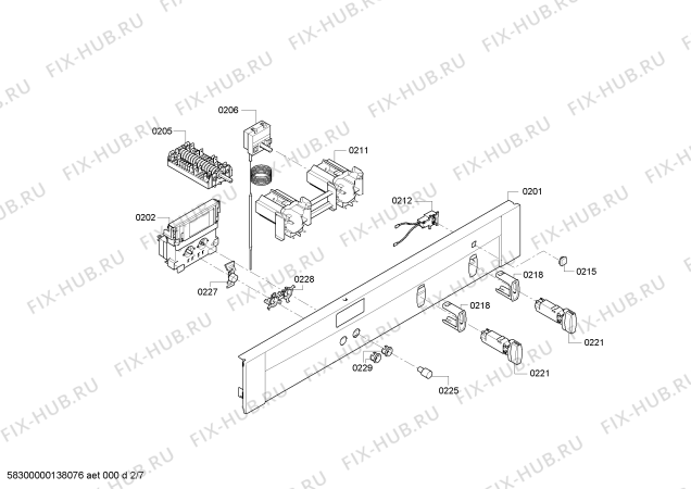 Схема №7 B44M42N0 с изображением Часы для плиты (духовки) Bosch 00646585