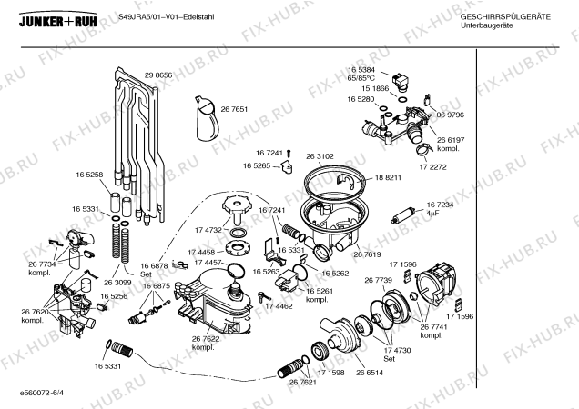 Схема №5 S49JRA5 с изображением Переключатель для посудомоечной машины Bosch 00179875