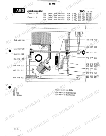 Взрыв-схема посудомоечной машины Aeg SL EGA DS - Схема узла Section4