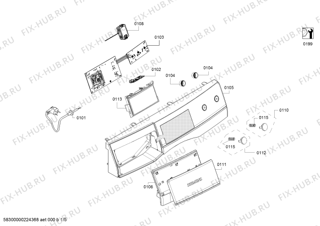 Схема №4 WM14U9680W с изображением Ручка для стиралки Siemens 12021637