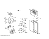 Схема №3 KSV33661 с изображением Внутренняя дверь для холодильника Bosch 00233663