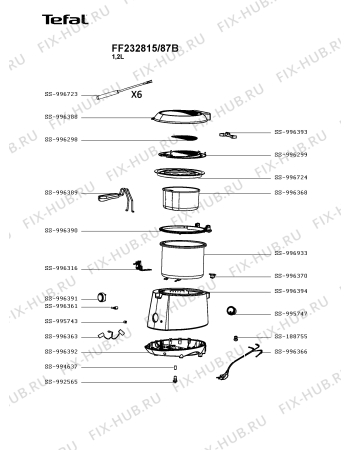 Схема №1 FF232815/87B с изображением Всякое для тостера (фритюрницы) Tefal SS-996723