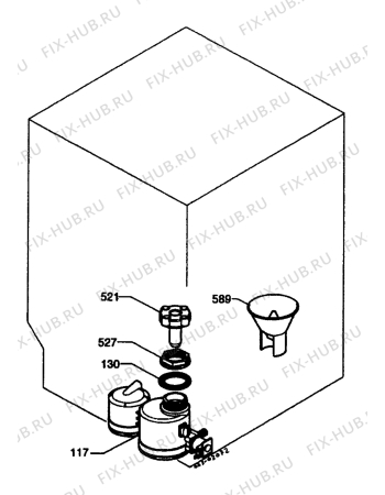 Взрыв-схема посудомоечной машины Zanussi DWS6704 - Схема узла Water softener 066