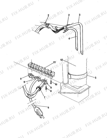 Взрыв-схема холодильника Electrolux RM2192 - Схема узла Electrical equipment