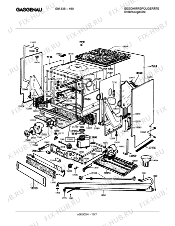 Схема №9 GM335160 с изображением Кронштейн для посудомойки Bosch 00323694