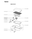 Схема №1 CB210033/11D с изображением Часть корпуса для мультигриля Tefal TS-01016350