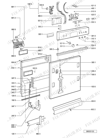 Схема №2 ADG 6561 IX с изображением Всякое для посудомоечной машины Whirlpool 481232128435