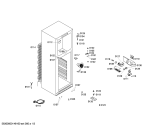 Схема №2 3FEB2215 с изображением Дверь морозильной камеры для холодильника Bosch 00686464