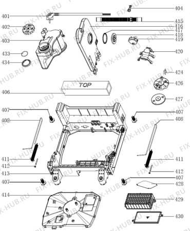 Взрыв-схема посудомоечной машины Gorenje GS52010W (566921, WQP8-7606V) - Схема узла 04