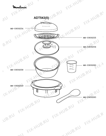 Схема №2 ADT541(0) с изображением Покрытие для электромультиварки Moulinex MS-0909256