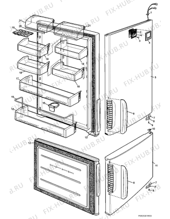 Взрыв-схема холодильника Aeg Electrolux S85528KG - Схема узла Section 2