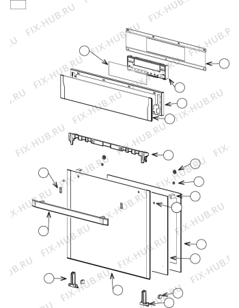 Схема №3 DEP7410P с изображением Отгораживание для электропечи DELONGHI 030273