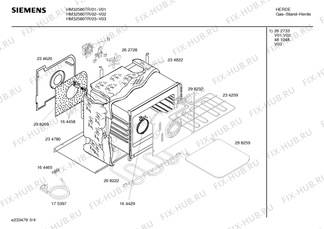 Схема №4 HM32580TR с изображением Панель управления для электропечи Siemens 00359990