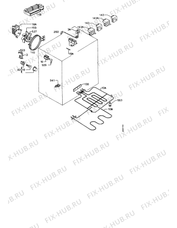 Взрыв-схема плиты (духовки) Alno AHE4132UA - Схема узла Functional parts