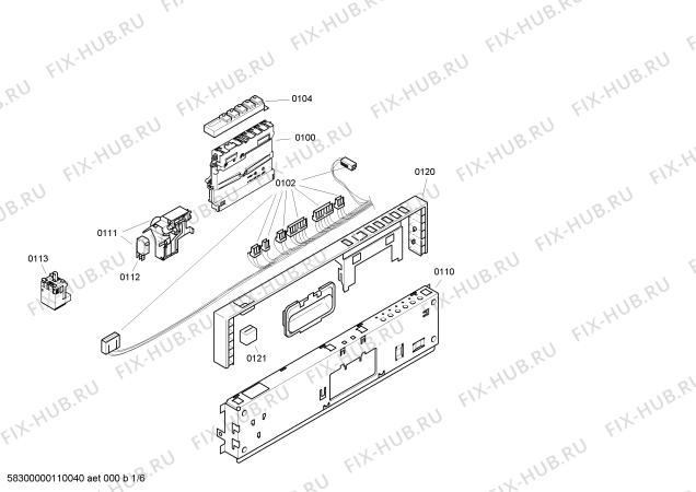 Схема №6 SF25T054GB с изображением Ручка двери для посудомоечной машины Siemens 00431299