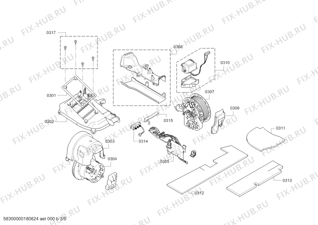 Схема №4 BGS61438 Roxx´x с изображением Панель для мини-пылесоса Bosch 00753022