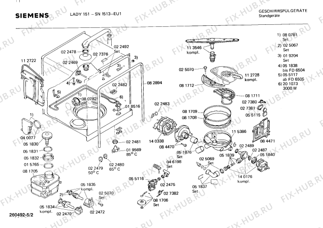 Схема №4 0730100643 S712 с изображением Переключатель для посудомойки Siemens 00054920