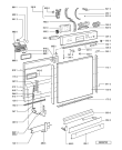 Схема №1 GSUK 4584/1 WH с изображением Панель для посудомоечной машины Whirlpool 481245373463