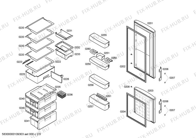 Схема №3 3KE7830A с изображением Модуль управления для холодильной камеры Bosch 00491243