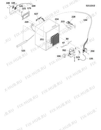 Схема №1 SPXVA36 (F078414) с изображением Холдер для холодильной камеры Indesit C00295944