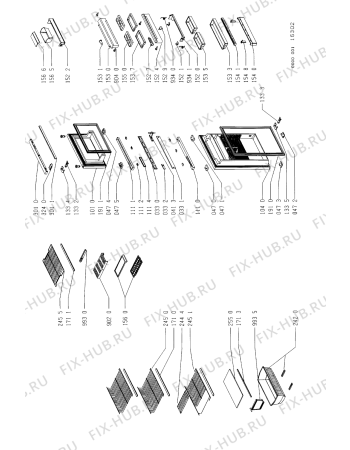 Схема №2 ART 175/G/WP с изображением Вноска для холодильной камеры Whirlpool 481945919261