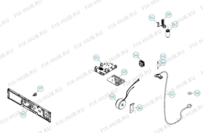 Взрыв-схема стиральной машины Gorenje T760 JP   -White #21576010-6 (900002591, TD33JP) - Схема узла 05