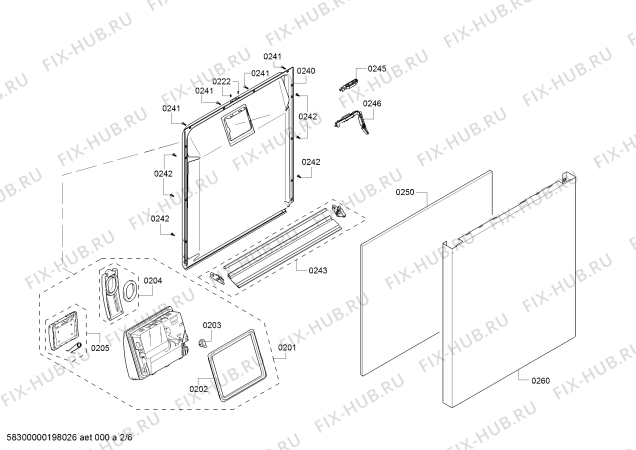 Схема №6 63012613611 Kenmore с изображением Панель управления для посудомойки Bosch 00775269