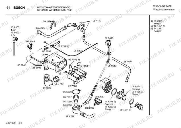 Схема №2 WFB2000RK с изображением Панель управления для стиральной машины Bosch 00287427