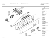 Схема №3 SGS43A92 с изображением Передняя панель для посудомоечной машины Bosch 00433724