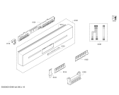 Схема №6 SN38M265DE с изображением Передняя панель для посудомойки Siemens 00700889