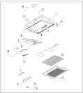 Схема №1 OP612X (359976) с изображением Фиксатор для вытяжки Gorenje 399731