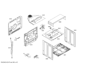 Схема №5 3HB505NP Horno balay.2d.indpt.CFm.E0_TIF.negro с изображением Передняя часть корпуса для электропечи Bosch 00673647