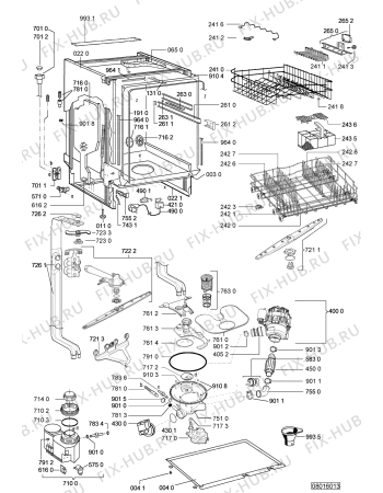 Схема №1 ADG 688 IX с изображением Обшивка для посудомоечной машины Whirlpool 480140102087