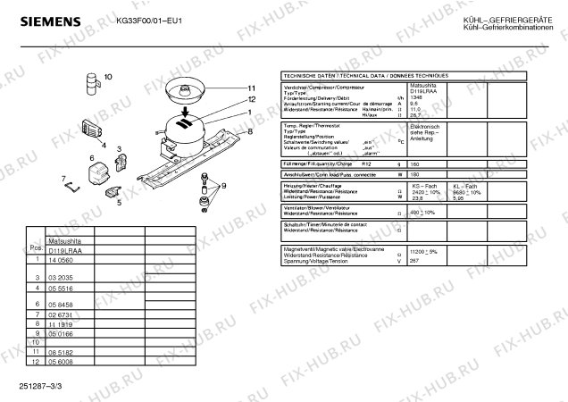 Схема №3 KG33F00 с изображением Переключатель для холодильника Bosch 00059824